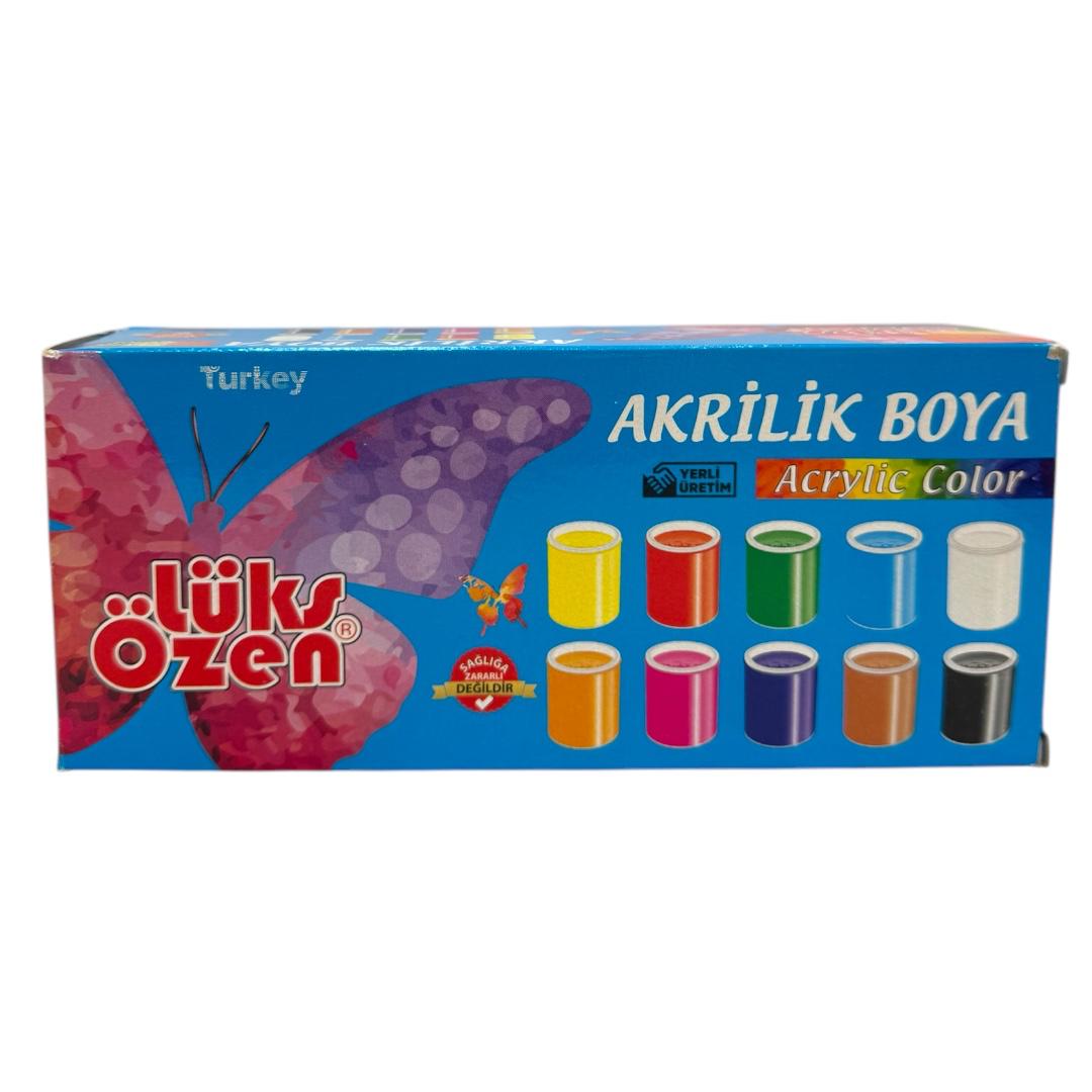 LÜKS ÖZEN AKRİLİK BOYA 10 RENK